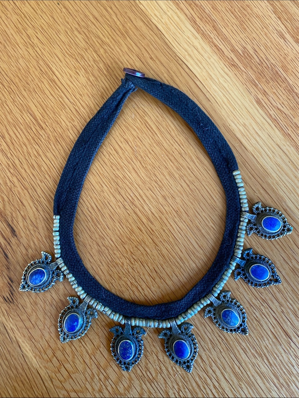 Vintage Afghan Kuchi Lapis Lazuri Choker Necklace